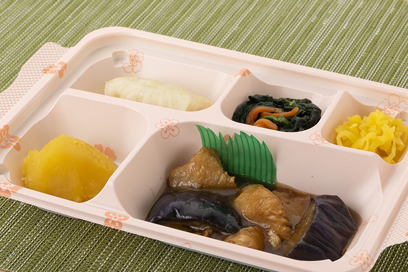 鶏肉と茄子の黒酢あん