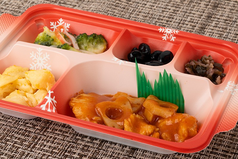 鶏肉と蓮根のチリソース