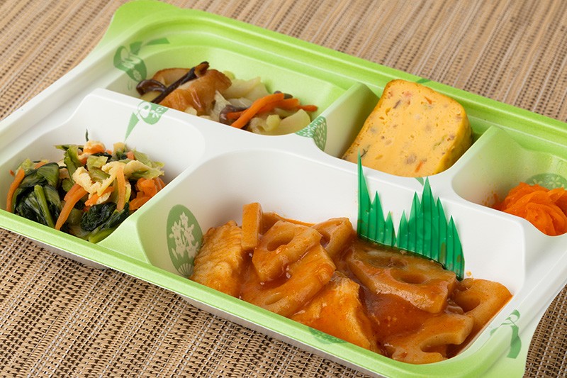 鶏肉と蓮根のチリソース