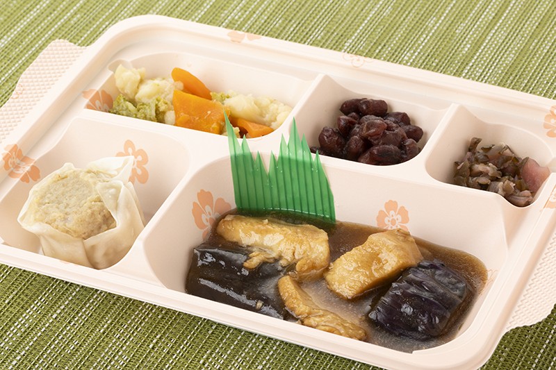 鶏肉と茄子の黒酢あん