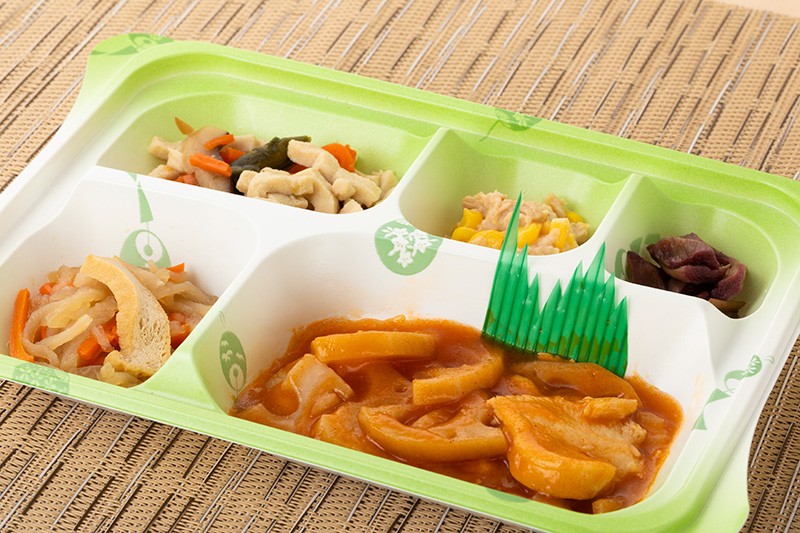 鶏肉と蓮根のチリソース
