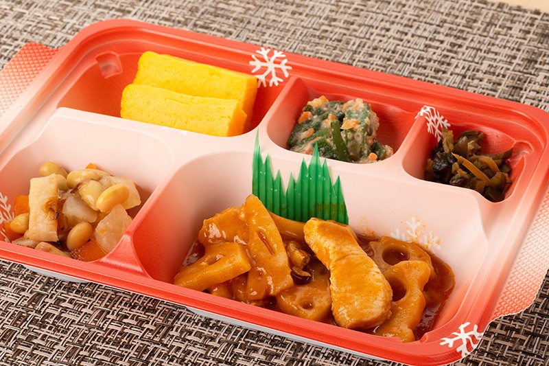 鶏肉と蓮根のチリソース