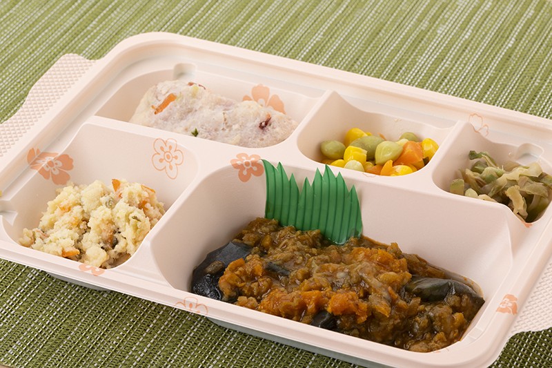 茄子と大豆ミートのカレー風味