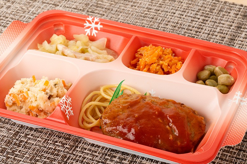 トマトソースハンバーグ