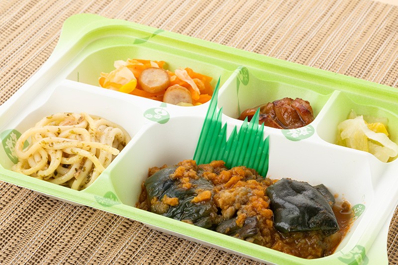 茄子と大豆ミートのカレー風味