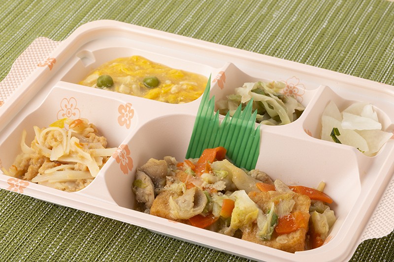 厚揚げと豚肉の中華仕立て